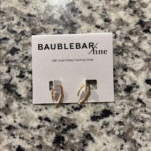 NEW BaubleBar Fine Gold Earrings